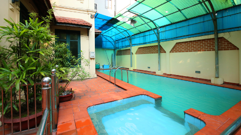 Swimming Pool and Garden 06 bedroom house for rent in Quang An, Tay Ho
