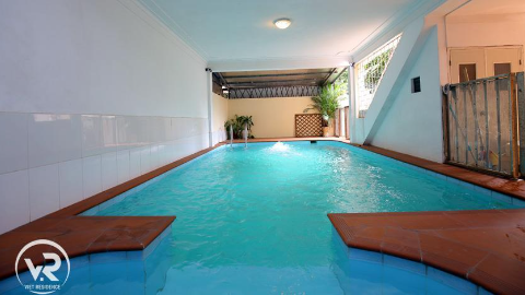 Lovely Swimming Pool with 5 bedroom house for rent in Tay Ho