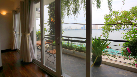 Wonderful laleview and balcony 03 bedroom apartment for rent in Tay Ho