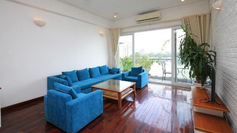 Lakeview & balcony 02 bedroom with largesize apartment for rent in Tay Ho