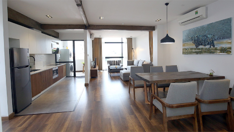 Good quality and brightness 02 bedroom apartment for rent in Tay Ho