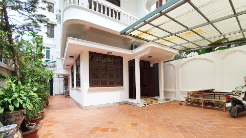 Yard house for rent in To Ngoc Van with 5 bedrooms and a nice terrace