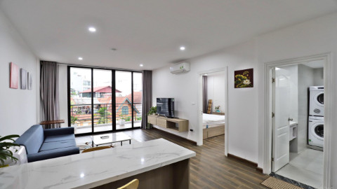Bright balcony 1 bed apartment in To Ngoc Van Tay Ho