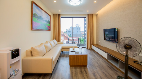 Charming serviced 2 bedroom apartment in Tay Ho for rent