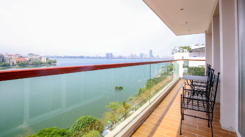 Amazing lakeview and Balcony 02 bedroom apartment for rent in Tay Ho