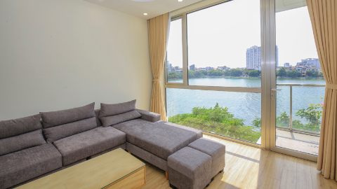 Spacious lake view 4 bedroom apartment in Quang An, Tay Ho