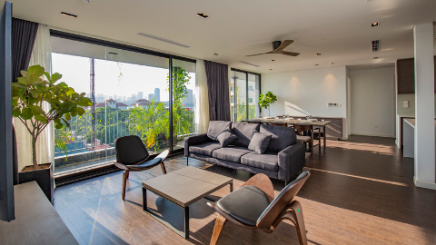 Lakeview and Charming 03 bedroom apartment for rent in Tay Ho Westlake