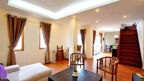 Charming duplex penthouse for rent in Hoan Kiem Hanoi, 03 bedrooms