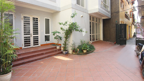 Semi-furnished and front yard 05 bedroom house for rent in Tay Ho