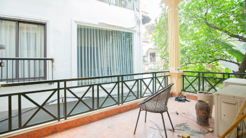 Balcony with 04 bedroom house for rent in Dang Thai Mai Tay Ho