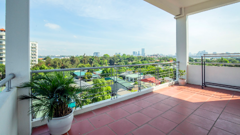 Big terrace with 02 bedroom apartment for rent in Tay Ho