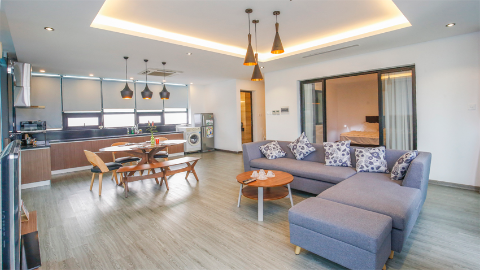 Stunning balcony 2 bedroom apartment in Hoan Kiem for rent