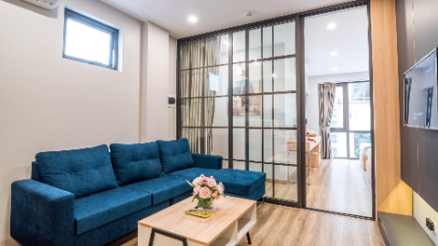 Simple style 01 bedroom apartment for rent in Lieu Giai, Ba Dinh