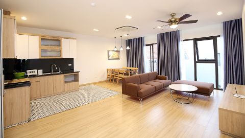 Lakeview & balcony 02 bedroom apartment for rent in Tay Ho