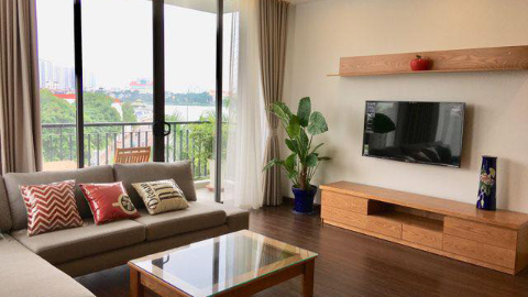 Brand new with good furniture 02 bedroom apartment for rent in Nhat Chieu