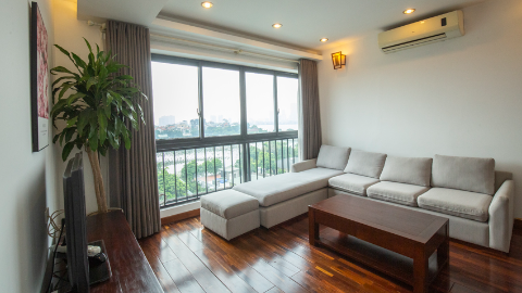Wonderful lake view with fully furnished 02 bedroom apartment for rent in Tay Ho