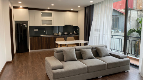 Open view and green view 01 bedroom apartment for rent in Tay Ho