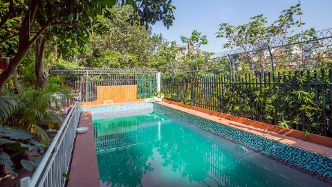 Swimming pool with garden 04 bedroom house for rent in Tay Ho, West lake