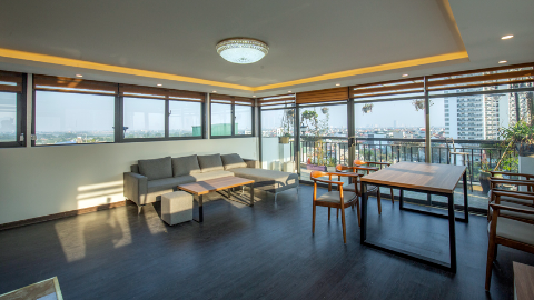 Brand new terrace 2 bedroom apartment in To Ngoc Van, Tay Ho for rent