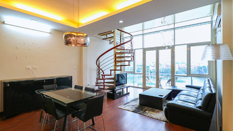 Modern with duplex style 02 bedroom apartment for rent in Truc Bach area