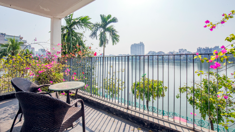 Fantastic balcony 2 bedroom apartment in Quang An for rent