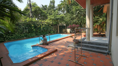French style with outdoor swimming pool 05 bedroom hous for rent in Tay Ho