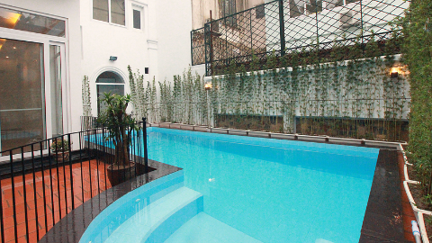 Swimming pool and big garden 04 bedroom house for rent in Tay Ho, Westlake