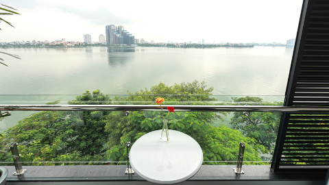 Overlooking lakeview new 2 bedroom apartment in Ve Ho, Tay Ho for rent