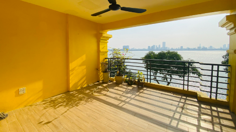 Lakeview & Big balcony 03 bedroom apartment for rent in Tay Ho