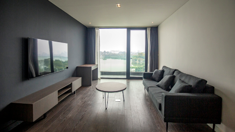 Modern duplex style 02 bedroom apartment for rent in Truc Bach Ba Dinh