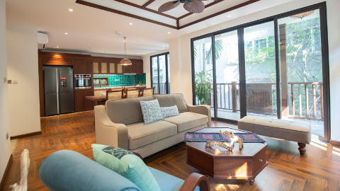 Brand new characteristic 3 bedroom apartment in To Ngoc Van, Tay Ho