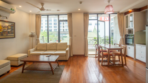 Reasonable  balcony 2 bedroom apartment in Tay Ho for rent
