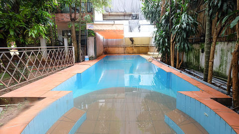 Swimming pool with big garden 04 bedroom house for rent in Tay Ho West lake
