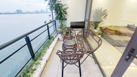 Lakeview with amazing view 02 bedroom apartment for rent in Quang An Tay Ho