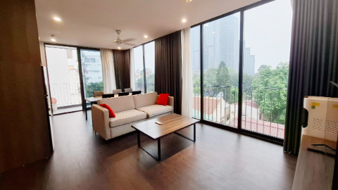 Goodlight with balcony 02 bedroom apartnent for rent in Tay Ho West lake