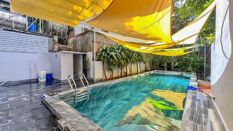 Swimming pool with big garden 04 bedroom house for rent in Tay Ho West lake