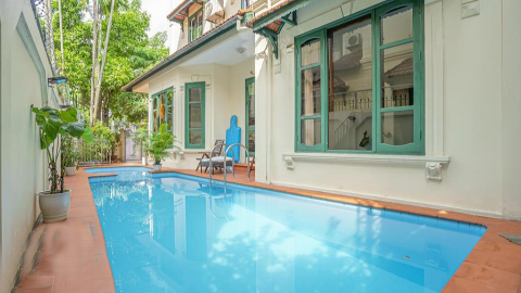 Swimming pool with big yard 05 bedroom villa for rent in Tay Ho West lake Ha noi