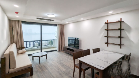 Lakeview with balcony 02 bedroom apartment for rent in Tay Ho West lake