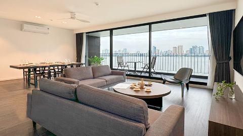 Lakeview with modern style 03 bedroom apartment for rent in Tay Ho West lake