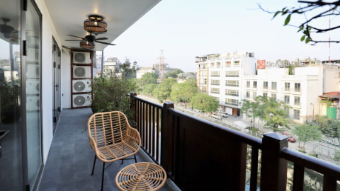 Brandnew with big terrace over the lake 03 bedroom apartment for rent in Truc Bach