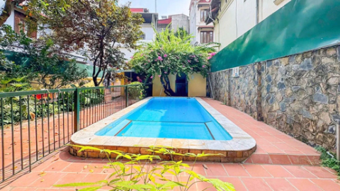 Swimming pool with garden 04 bedroom house for rent in Tay Ho West lake