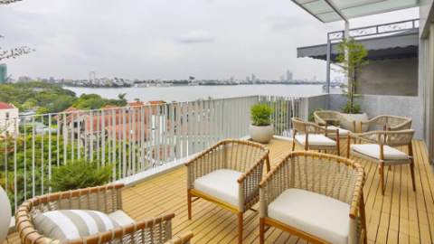 Brandnew with duplex style 03 bedroom apartment for rent in tay ho west lake