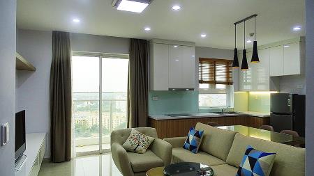 Modern 2 bedroom apartment for rent in Ciputra Hanoi, high floor