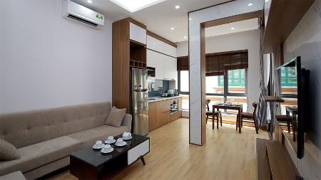 Modern 01 bedroom apartment for rent in Hanoi, near Somerset West Point Hanoi