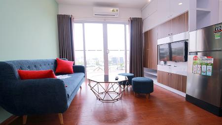 Birght 01 bedroom apartment for rent in Tay Ho, modern and balcony