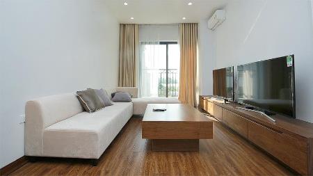 Garden view 03 bedroom apartment in Tay Ho for rent