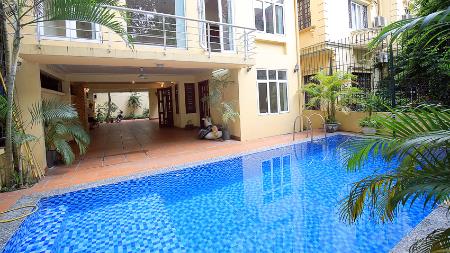 Rental best 4 bedroom villa with pool, big yard in Tay Ho