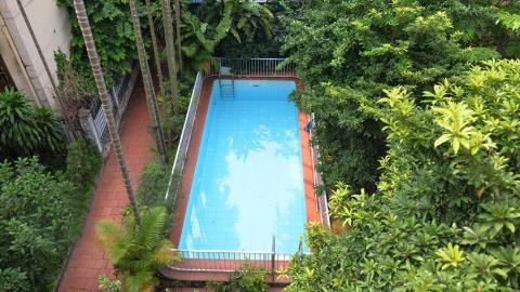 Garden and swimming pool house for rent near Quang Ba lake Tay Ho