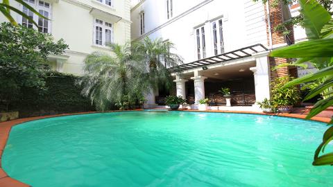 Charming pool villa for rent in Westlake Hanoi, nice garden